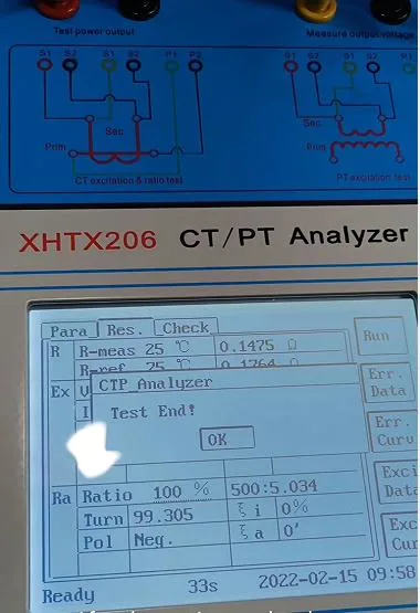 Xhtx206 0.5 High Quality Portable CT PT Analyzer