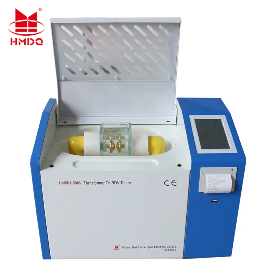 80kv, 100kv Transformer Oil Automatic Insulating Dielectric Strength Bdv Tester Insulation Oil Breakdown Voltage Test Set Equipment