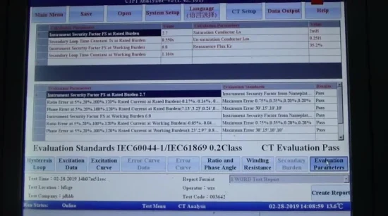 Variable Frequency Mode CT / PT Analyzer with High Accuracy 0.05%